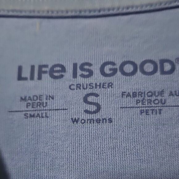 Life Is Good Woman Long Sleeve Shirt in Blue S - Picture 2 of 6